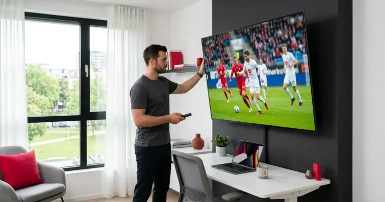 Justere TV-en for å se eliteserien stream på store skjermen