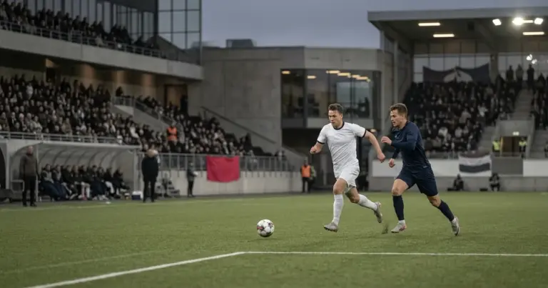 Spillere i aksjon under Eliteserien-kamp, fotball på tv 2026