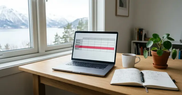 Sammenligning av tv pakker pris norge på skjerm med notater og mobil